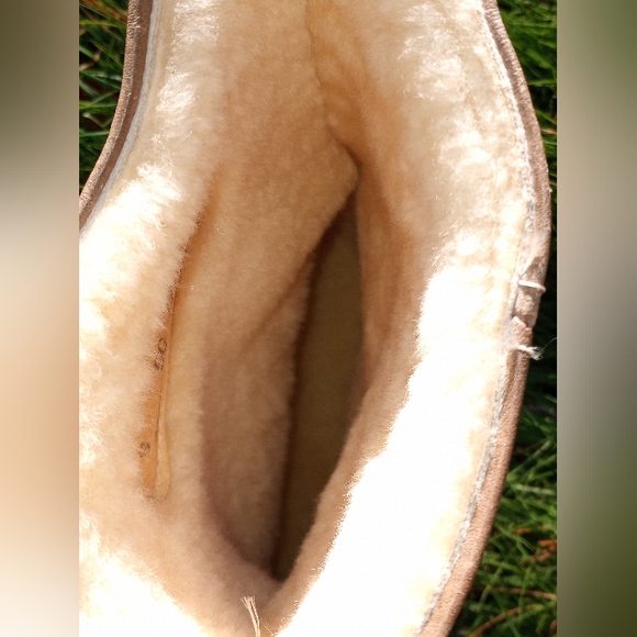 Vintage Herman Neoprene Oil Resistant Steel Toe Tan Brown Leather Boots size 9 - Picture 6 of 9